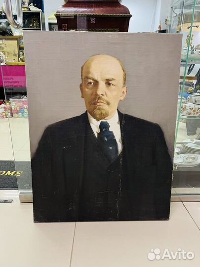 Портрет Ленин Холст Масло СССР 1967 год 87х67