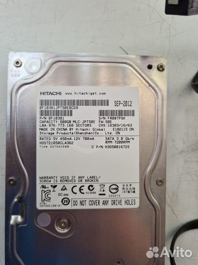 Жесткий диск 500Gb.hitachi