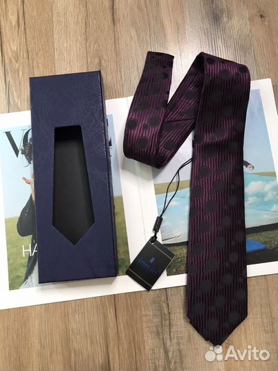 Галстук Италия перламутрово-фиолетовый