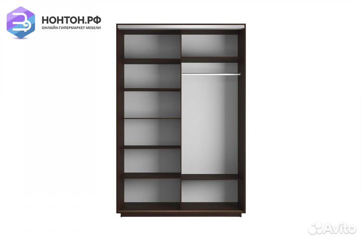 Шкаф-купе 2-х дверный Нонтон фото №1008 / венге