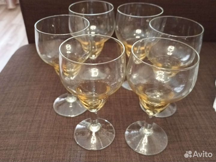 Фужеры и стаканы хрустальные