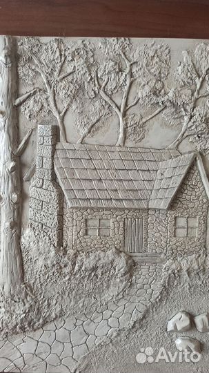 Гипсовое панно барельеф объемная картина
