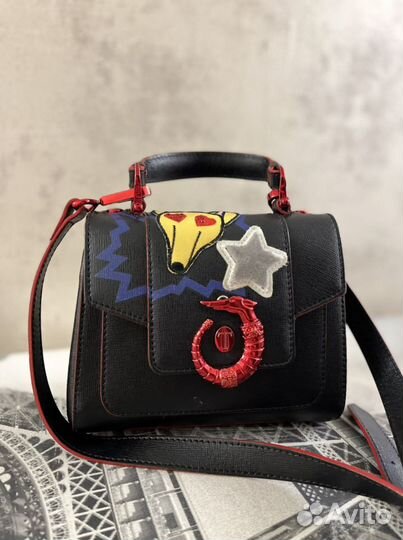 Trussardi сумка оригинал, черная