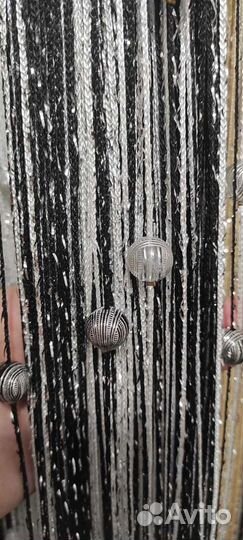 Шторы нитяные кисея с шариками