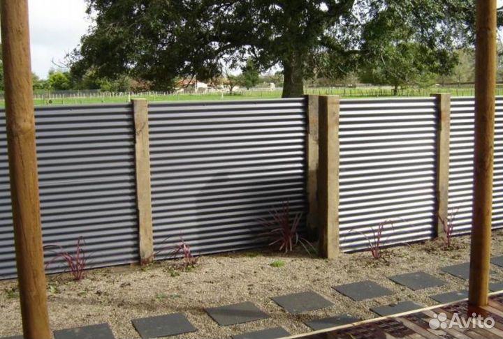 Забор из профнастила с гарантией под ключ
