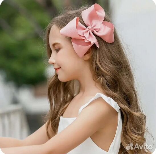 Школьные новые банты на заколке для волос