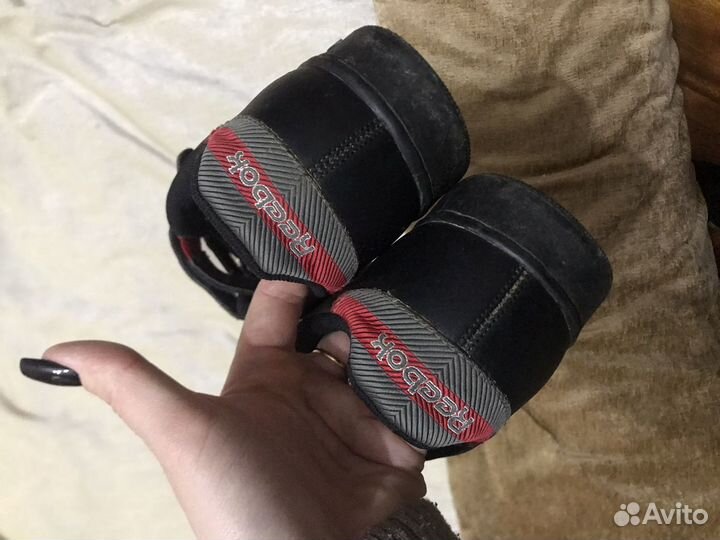 Кеды reebok кожаные на липучках