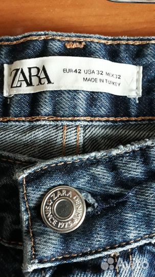 Джинсы Zara мужские EUR42 USA32 MEX 32