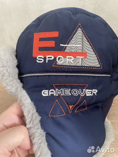 Шапка Зимняя для мальчика 50-52 размер