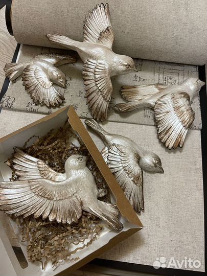 Гипсовая птица. Декор для дома