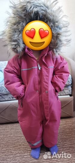 Зимний комбинезон для девочки 92