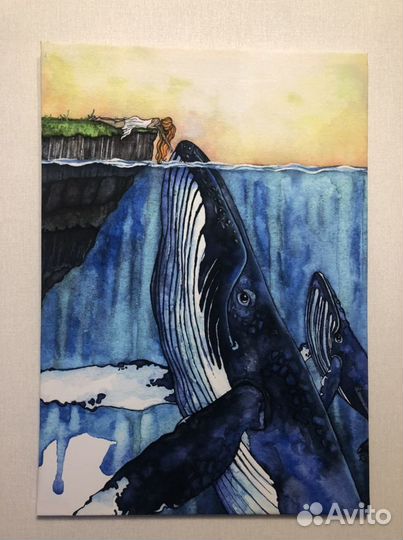 Картина с китами