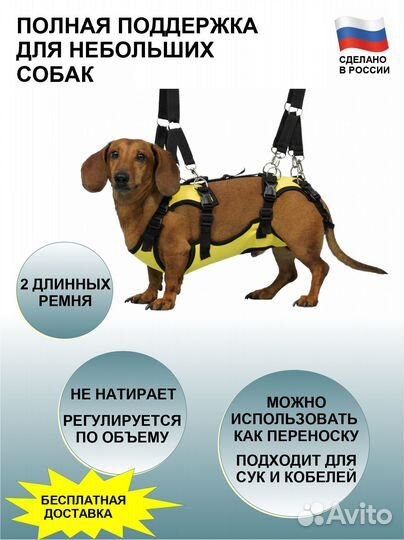 Полная поддержка для маленьких собак (ходунки)