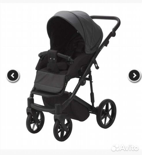 Коляска 2 в 1 adamex серая