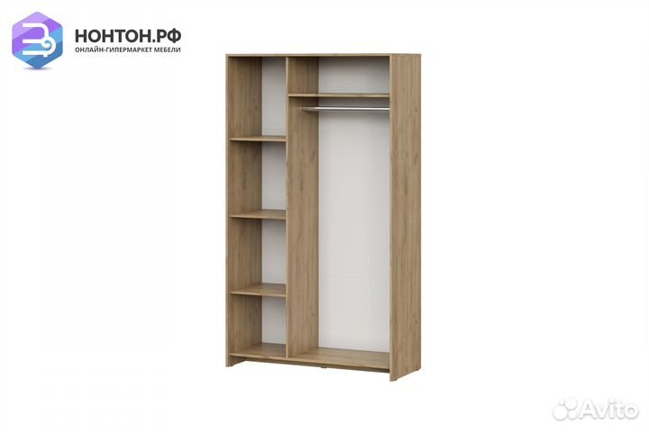 Шкаф трехстворчатый Глория дуб золотой / камень тё