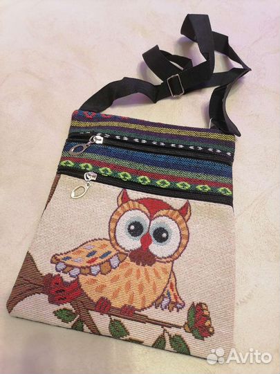 Cумочка гобелен crossbody новая