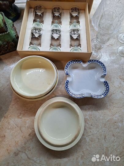 Посуда,шкатулки,графины СССР