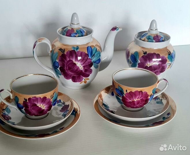 Чайный сервиз Дулево, Пионы ''