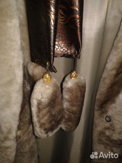 Новая шуба с воротником шарфом