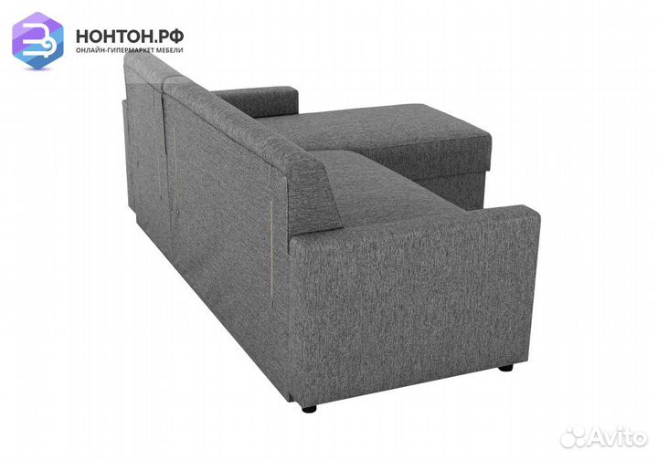 Диван угловой дельфин Виктория 2-1 серый
