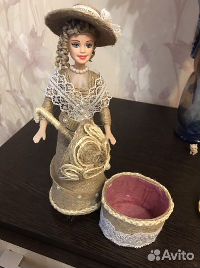 Куклы ручной работы из джугата и мешковины