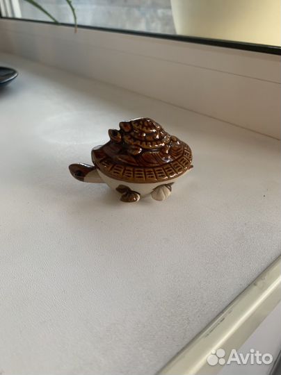 Керамическая черепашка на удачу