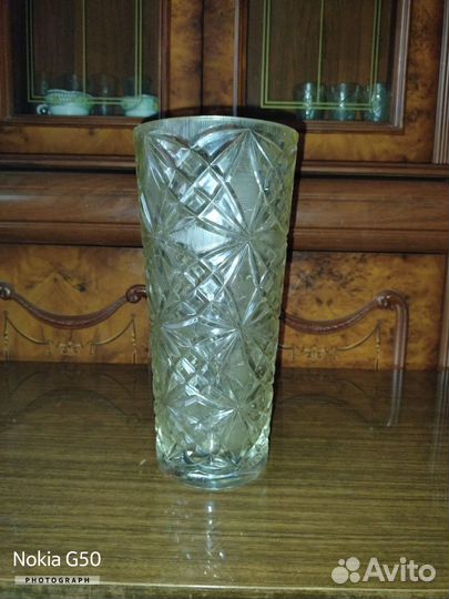 Ваза большая хрусталь СССР