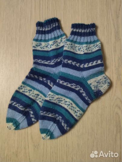 Носки вязаные ручная работа шерстяные