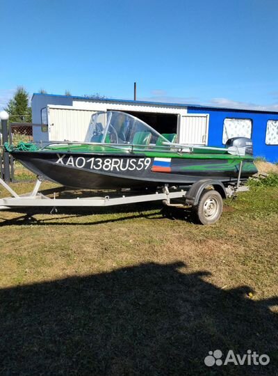 Моторная лодка Обь 1 зич