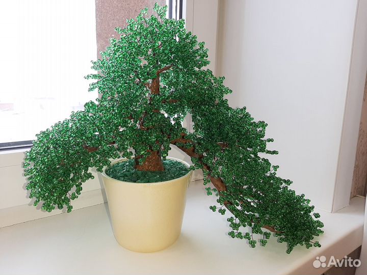 Деревья из бисера