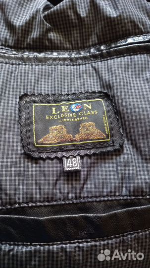 Мужской кожаный френч