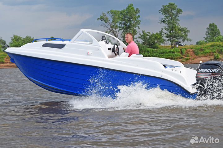 Катер c каютой Неман 550 комбинированный новый