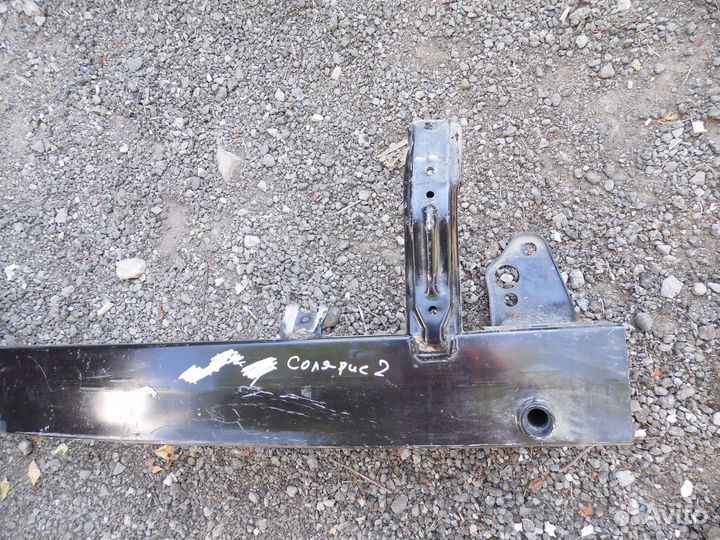 Усилитель переднего бампера хендай солярис 2