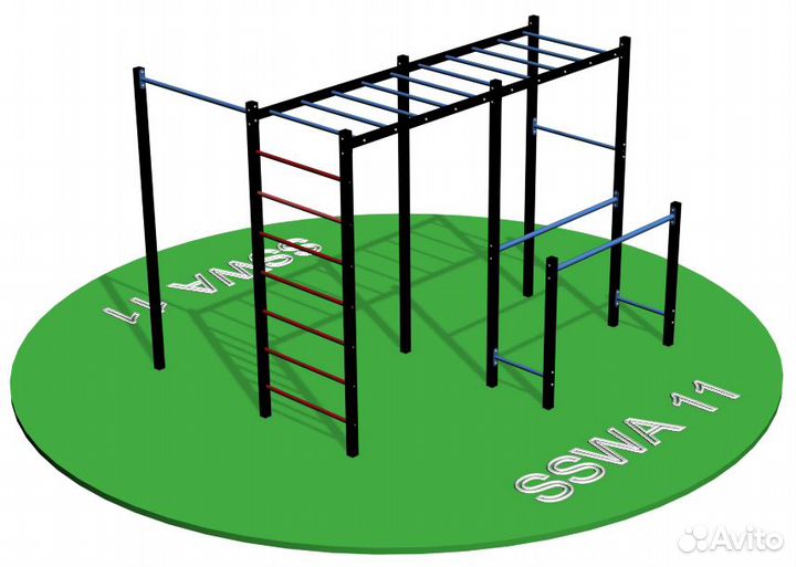 Мощный спортивный комплекс для тренировок на улице
