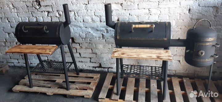 Мангал барбекю коптильня