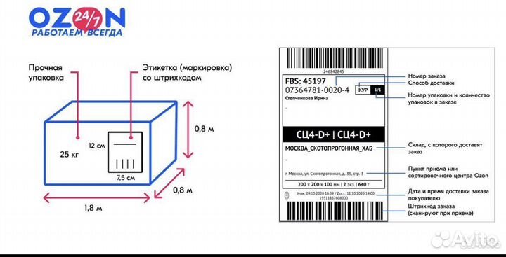 Печать этикеток на термопринтере