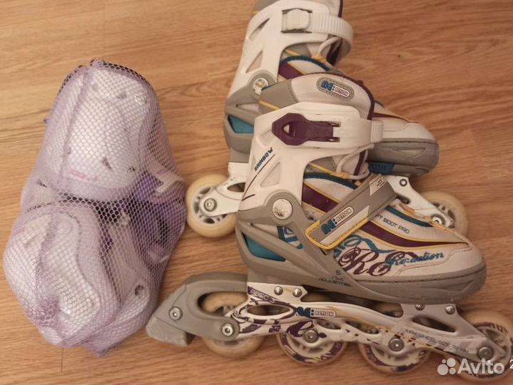 Ролики детские 31-36 р.+защита