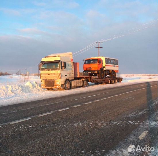 Низкорамный трал перевозка негабарита