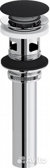 Донный клапан Damixa Option 210610300 click-clack, черный матовый