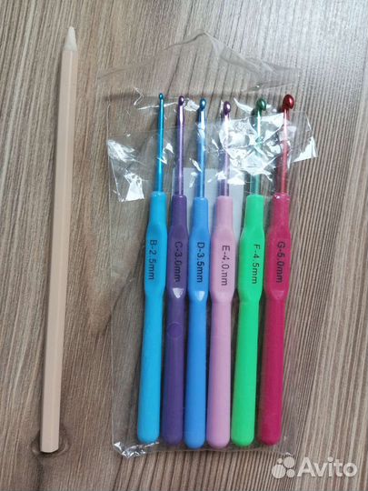 Крючок для вязания (набор из 6 штук)