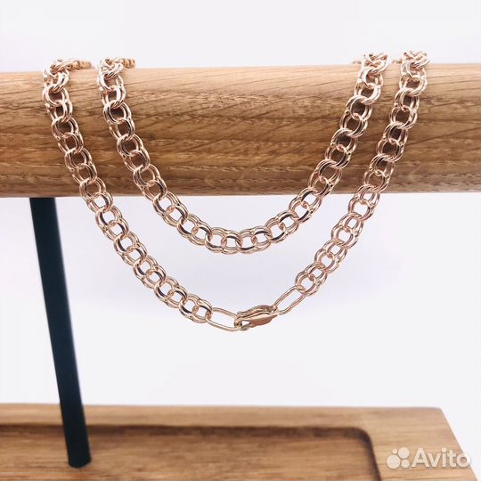 Золотая цепь Бисмарк 13.07 граммов