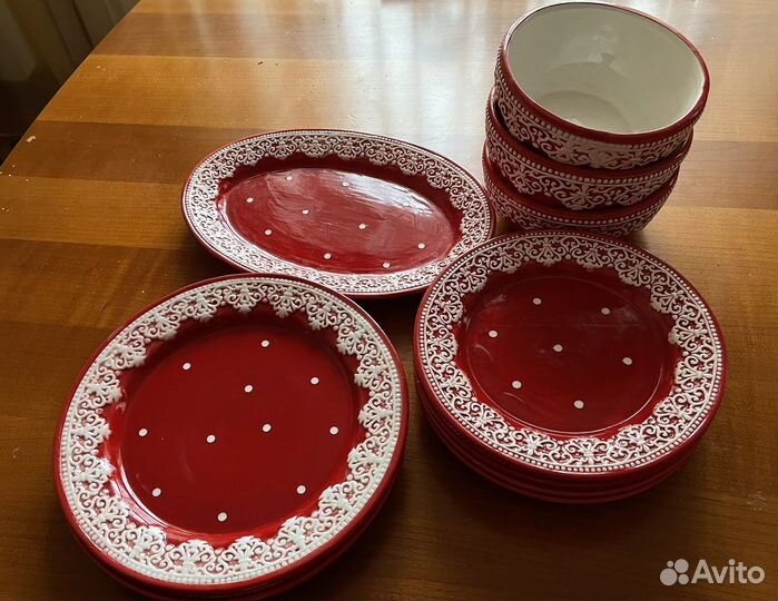 Набор новогодней столовой посуды