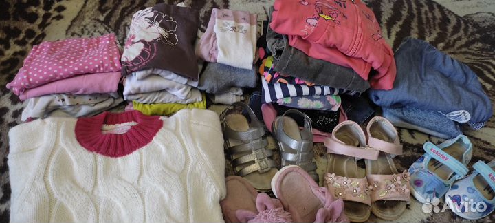 Вещи пакетом на девочку от 2 до 4-5 лет