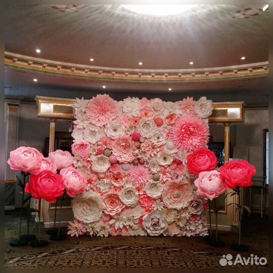 Объемные, ростовые цветы