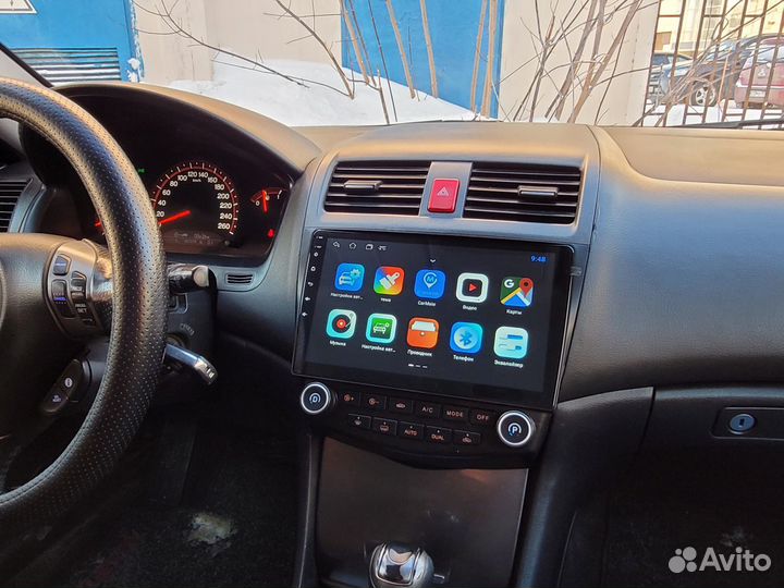 Android магнитола для Honda Accord 7, есть Teyes