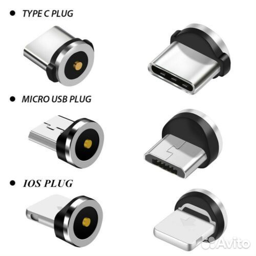 Насадка микро USB, Type C, Lightning