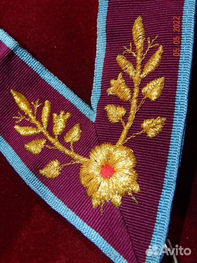 Медаль масонов шейная, Англия, 1950-60 годы