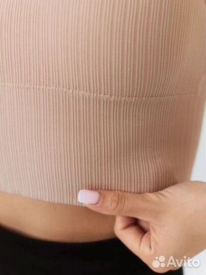 Топ бежевый и мятный