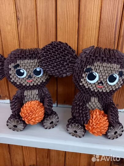 Чебурашка Поделка в школу и детский сад