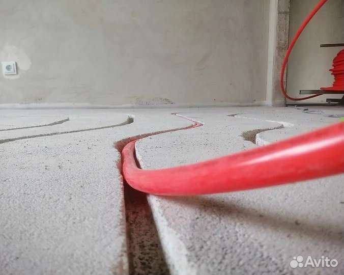 Тёплый пол в существующей стяжке